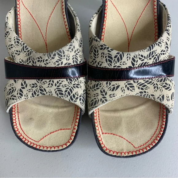 DIESEL y2k Printed Suede Mules Slip On Heeled Sandals Size 8.5/9 (no size tag) - Picture 6 of 12